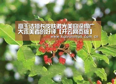 高玉洁擅长皮肤激光美容深得广大求美者的好评【开云网页版】(图1) 开云官方入口